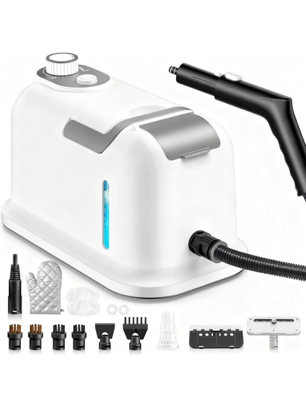 Powerful Handheld Steam Cleaner - 1350W Instant Heat, Multi-Surface